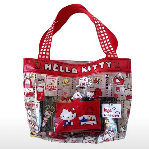 Hello Kitty Vibrant Red and White Tote - Picture 2 of 4